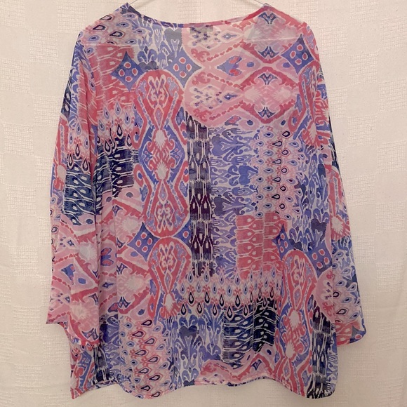 NWT New Directions 3/4 Sleeve Blouse, size US 2X - Picture 6 of 10